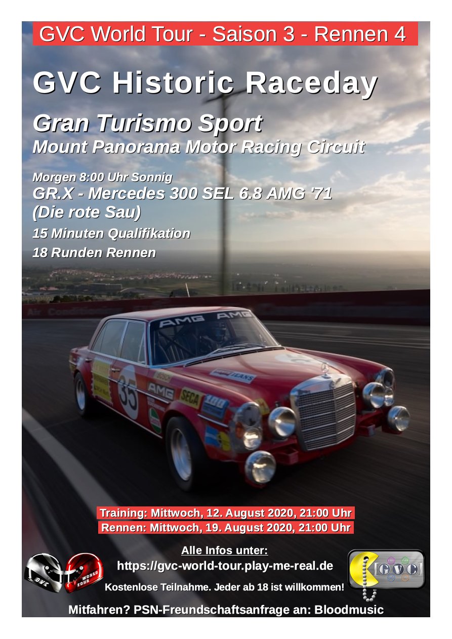 Saison 3 - Rennen 4 - GVC Historic Raceday - Mount Panorama Motor Racing Circuit